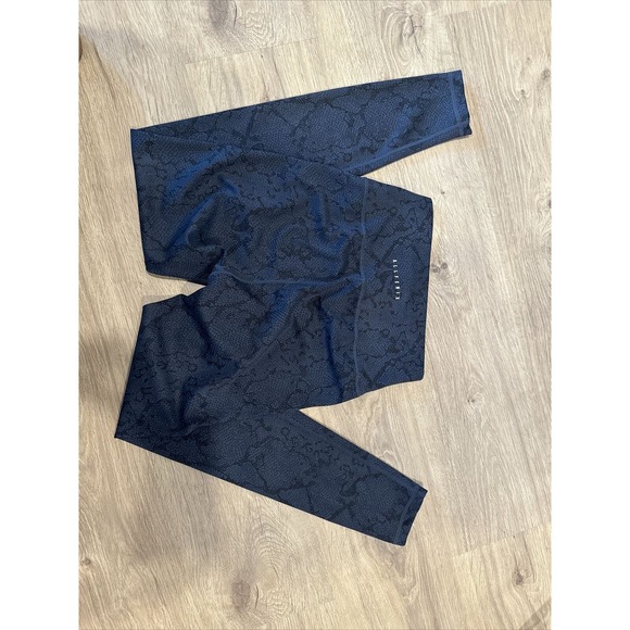 ALLFENIX High waisted Python Charcoal Leggings Running/Yoga Sz M 25" inseam - Picture 7 of 9